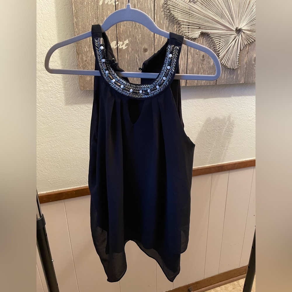 Black blouse with jewels